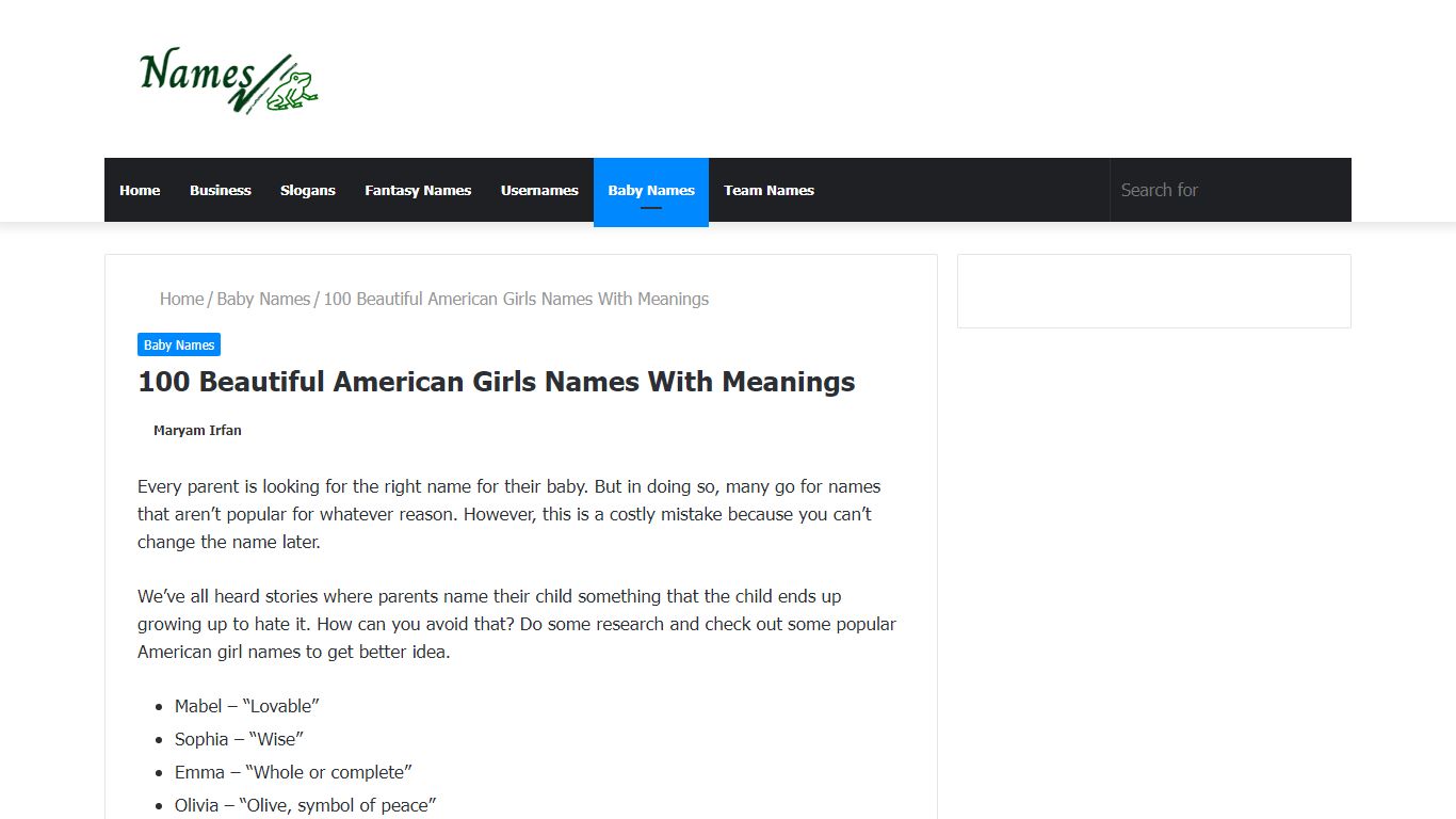 100 Beautiful American Girls Names With Meanings - NamesFrog